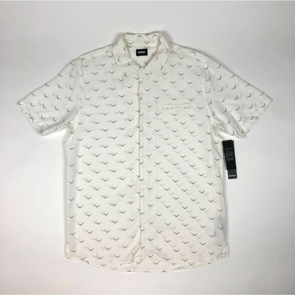 Hudson Jeans Other - Hudson Camp Collar Printed Short Sleeve Button Up